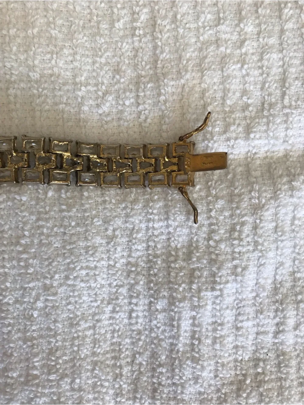 Gold silver 925 D81 THAI Crystal Tennis Bracelet